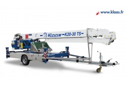 Grue alu sur remorque 30m