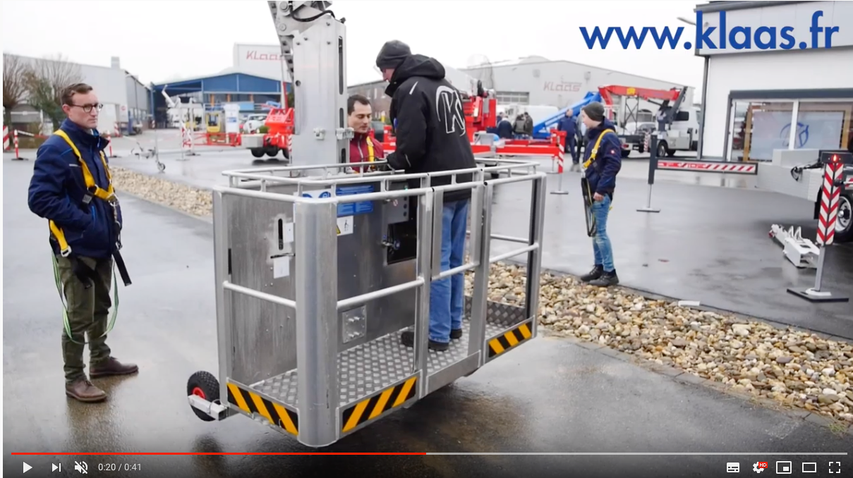 nacelle sur camion rotative