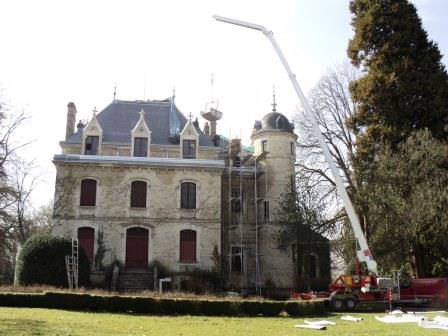 concours photos grues Klaas en action sur chantier