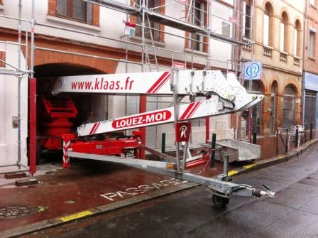 concours photos grues Klaas en action acces difficile