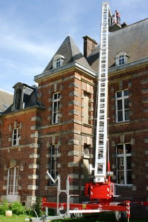 concours photos grues Klaas en action avec nacelle