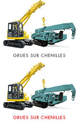 Grues sur chenilles