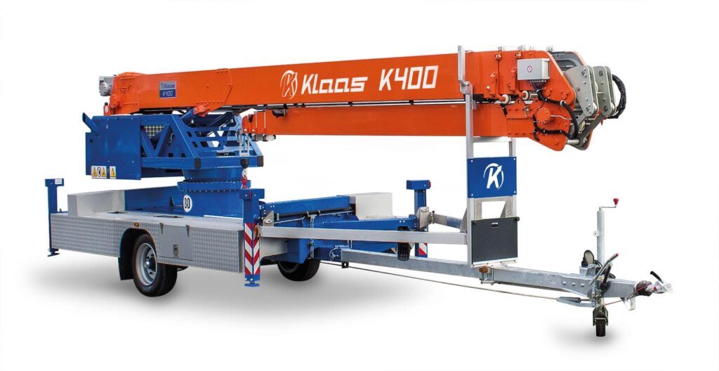 Location grue sur remorque tractable Klaas K400 34 m