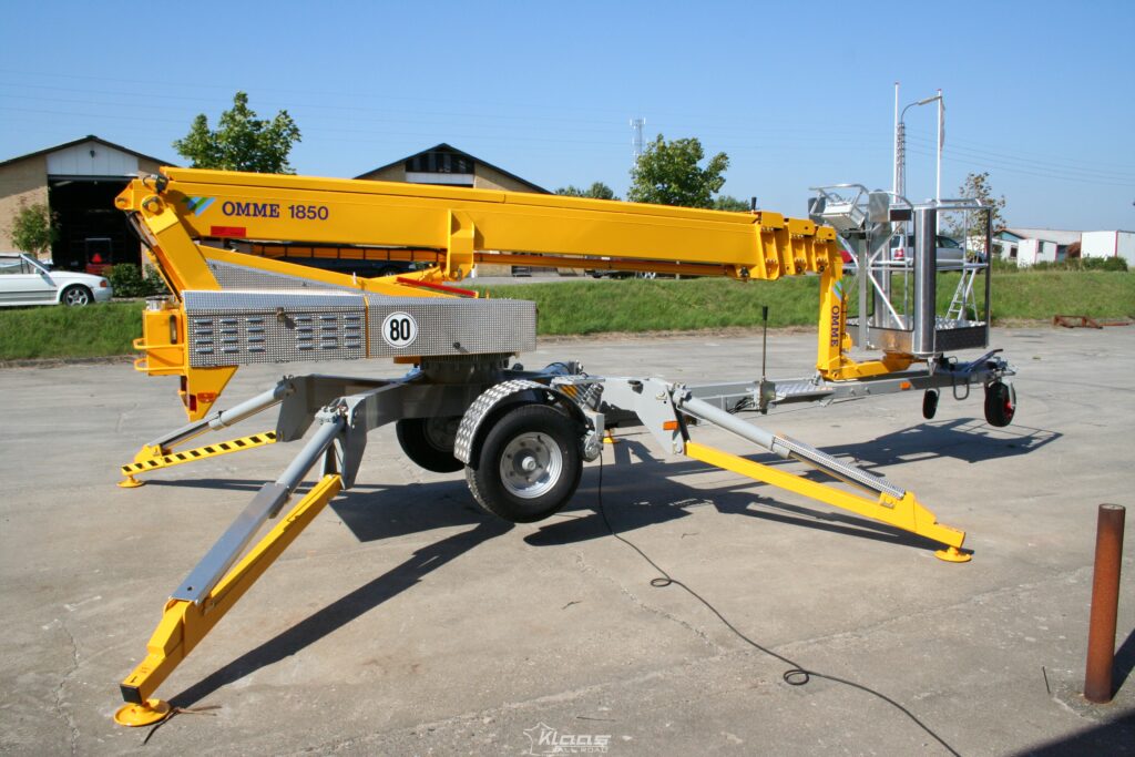 Location Nacelle télescopique sur remorque Ommelift 1850E 19m