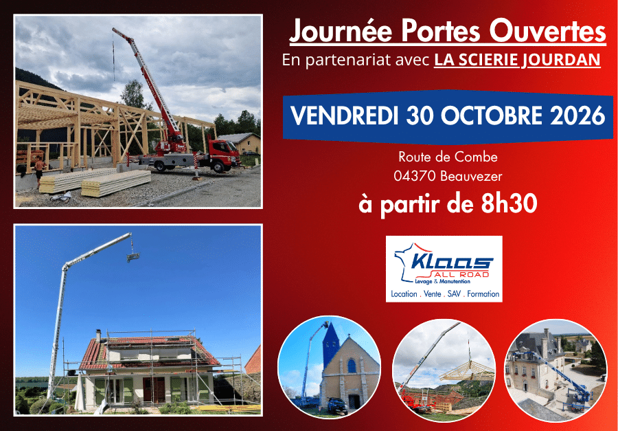 Evenement partenaire klaas et la scierie jourdan à BEAUVEZER