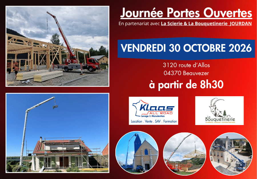 actualité la scierie jourdan démos de grues Klaas